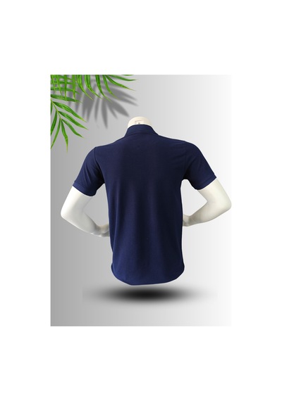 Frooy Bmw M Power Baskılı Polo Yaka Pamuklu T-shirt Lacivert