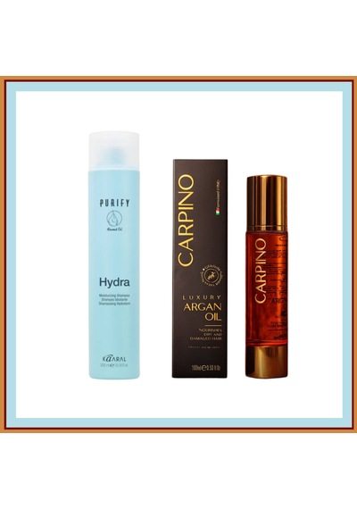 Kaaral Purify Hydra Shampoo 300ml +carpino Lüx Argan Yağı 100ml 2li Set
