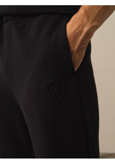 Xint Siyah Pamuk Dokulu Regular Fit Sweat Pantolon 380157