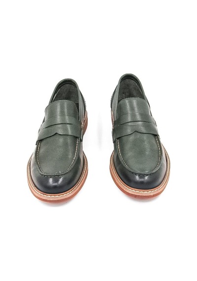 Freefoot 2654 Erkek Klasik Ayakkabı - Yeşil Yeşil