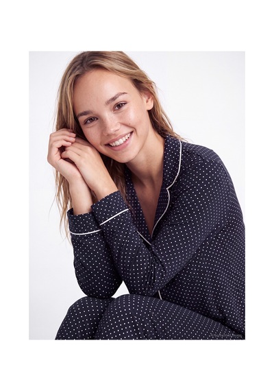 Lcw Dream Lacivert Puantiyeli Kadın Pijama Takım