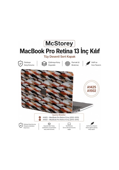 Macbook Pro Retina 13 İnç Kılıf A1425 A1502 Uyumlu Tüy Desenli Sert Kapak Hard Case İnce Hafif Laptop Koruyucu Karışık Belirtilmemiş Macbook Pro Retina 13 İnç Kılıf A1425 A1502 Uyumlu Tüy Desenli Sert Kapak Hard Case İnce Hafif Laptop Koruyucu Karışık Belirtilmemiş