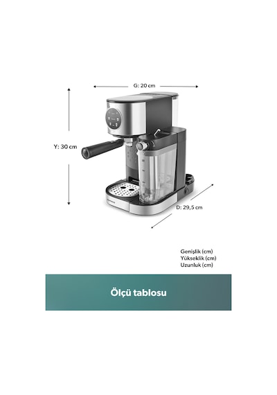 Homend Coffeebreak 5015H Süt Köpürtücülü Otomatik Espresso Makinesi