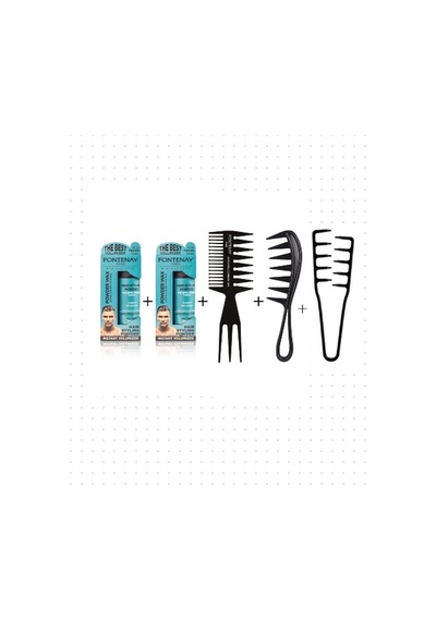 Fontenay Saç Toz Wax Matt Effect Mavi 20gr X2+şekil Tarak X2+mucizevi Tarak 5'li Set