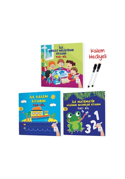 2-4 Yaş Mucit Karınca Yaz-sil Kitaplar 1. Seri