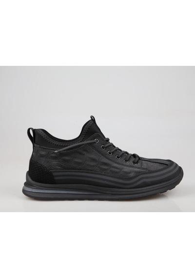 24k548 Siyah Erkek Sneakers Siyah