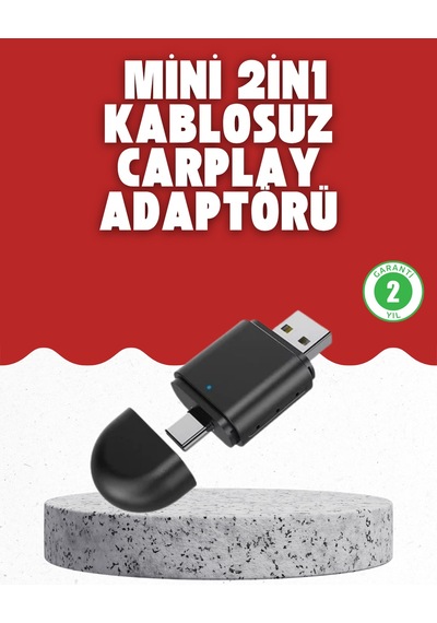 Kablosuz Carplay Dönüştürücü Akıllı Tak & Çalıştır Araç Adaptörü Diğer