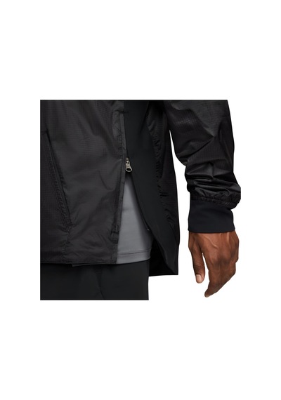 Nike Pro Repel Suya Dayanıklı 1/2 Zip Antreman Rüzgarlık Kapüşonlu Ceket Siyah
