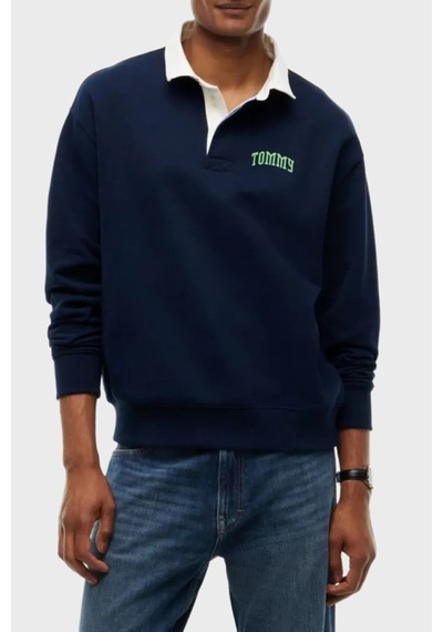 Tommy Jeans Logolu Pamuklu Regular Fit Düğmeli Polo Yaka Sweat Erkek Sweat Dm0dm23586 C1g Lacivert Tommy Jeans Logolu Pamuklu Regular Fit Düğmeli Polo Yaka Sweat Erkek Sweat Dm0dm23586 C1g Lacivert