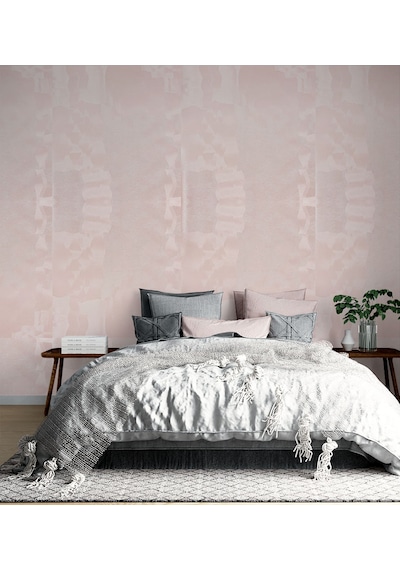 Toz Pembe Parlak Model Duvar Kağıdı 669718 Çok Renkli