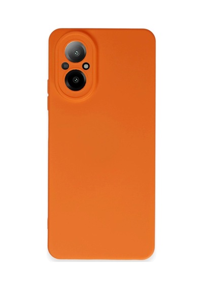 Realme 12 Lite Kılıf Nano İçi Kadife Silikon - Turuncu -