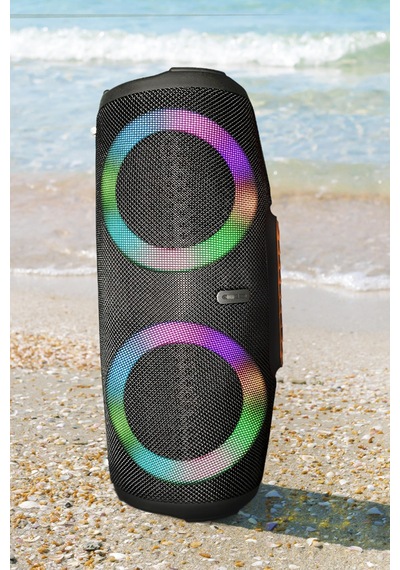 Bluetooth Kablosuz Hoparlör 5.0 Bluetooth Suya Dayanıklı Rgd Led Işık Fm Radyo