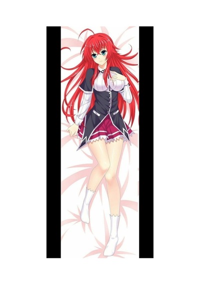 Anime-high School Dxd - Rias Gremory Desenli Sarılma Yastığı Hugging Pillow Kılıfı Cok Renkli