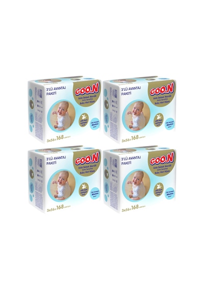 Goon Sensitive Hassas Ciltler Için Islak Havlu Mendil 12 X 56'Lı