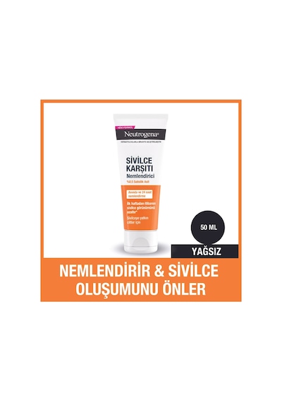 Neutrogena Sivilce Karşıtı Yağsız Yüz Nemlendiricisi 50  ml