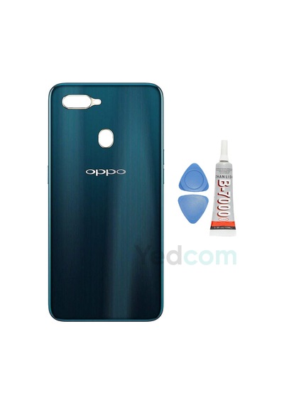 Oppo A5s Yeşil Arka Cam Batarya Pil Kapağı Telefon Arka Kapak Yapışkan Beraber