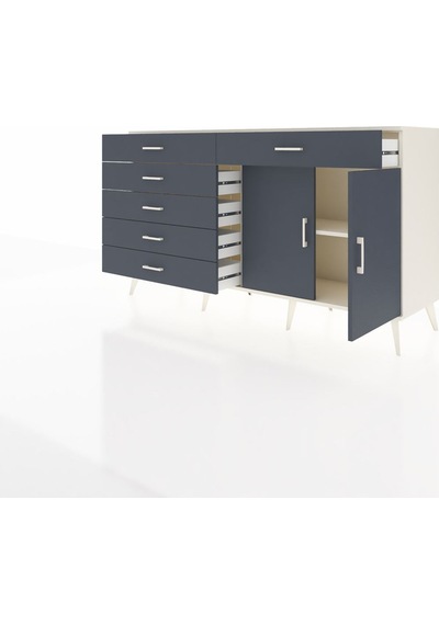Hyperion Konsol Tek Raflı 6 Çekmeceli 2 Kapaklı 176x44x99 Aytaşı- Aytaşı-antrasit Hyperion Konsol Tek Raflı 6 Çekmeceli 2 Kapaklı 176x44x99 Aytaşı- Aytaşı-antrasit