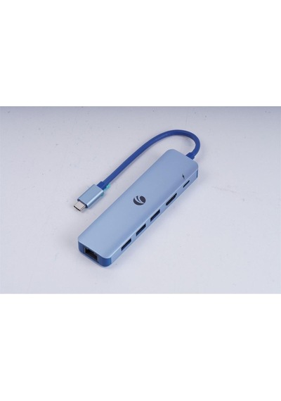 Vcom Cue55 Mavi Type-c To Hdmi 4k 30hz +gigabit Lan+usb3.0+pd 3.0 100w Çoklayıcı