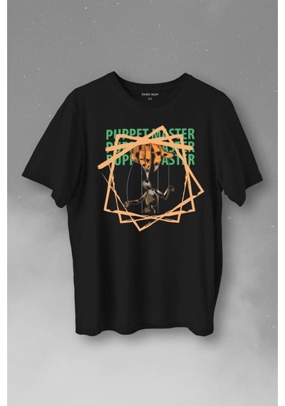 Kukla Puppet Master Geometric Baskılı Tişört Unisex T-shirt 001