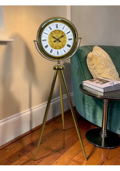 Osmanlı Motifli Tripod Ayaklı Saat Çok Renkli
