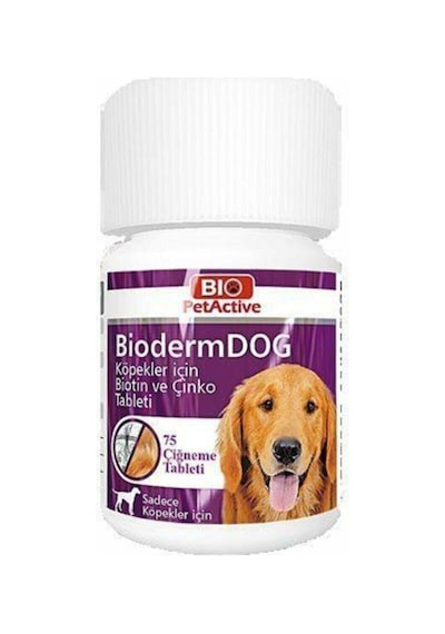 Bio Petactive Bioderm Köpek Deri ve Tüy Bakımı Vitamini 75 Tablet