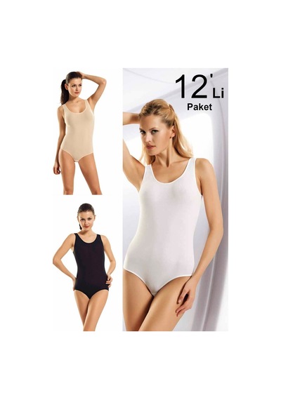 12'li Paket Geniş Askılı Çıtçıtlı Body 001