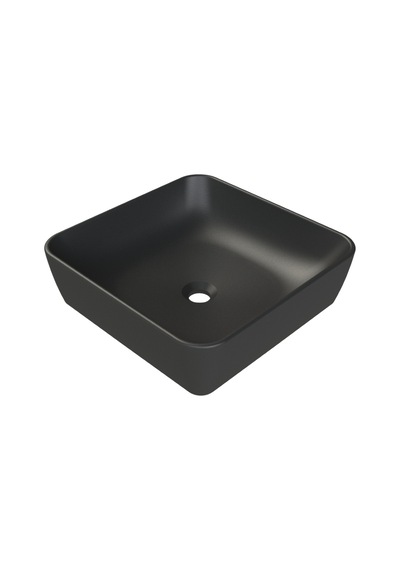 Mat Siyah One 46x46 Cm Lavabo Gri