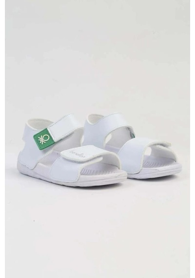Benetton Bn-1252 Unisex Çocuk Bebe Ortopedik Günlük Sandalet Beyaz