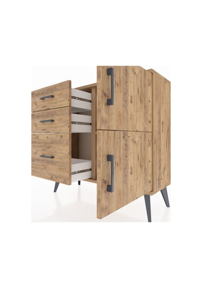 Arges Şifonyer Tek Raflı 3 Çekmeceli 2 Kapaklı 88x30x80 Çam-çam Çam Arges Şifonyer Tek Raflı 3 Çekmeceli 2 Kapaklı 88x30x80 Çam-çam Çam