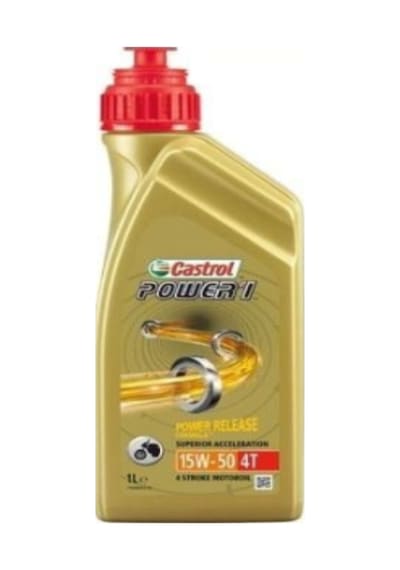 Castrol Power 1 4T 15W-50 Yarı Sentetik Motor Yağı 1 Litre