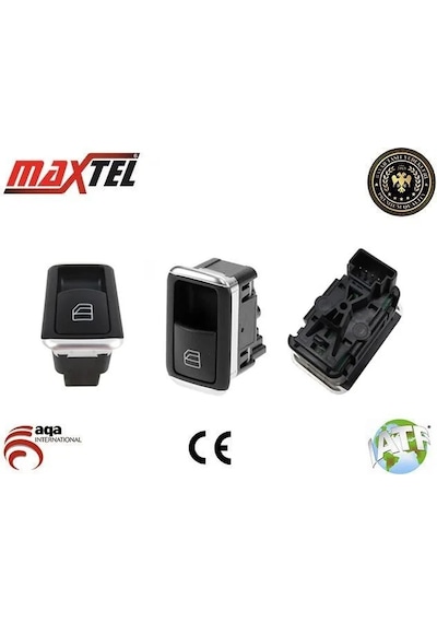 Cam Kaldırma Anahtarı Mercedes W242-w204-w212-s212-w218- Sag Sıyah 2049058202 1