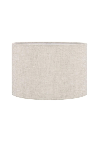 Krem Abajur Başlığı Çap 30 Cm Kumaş Silindir A846 Krem