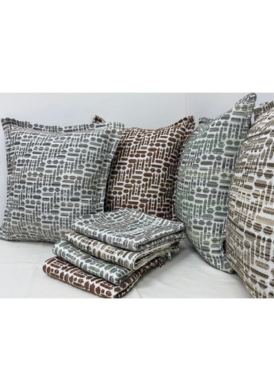 Nivemeshome Kırlent Kılıfı 45x45 Lisa 01 Kiremit Kiremit
