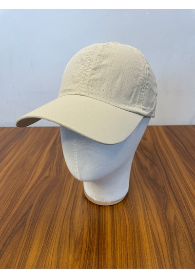 Hamze Mikro Paraşüt Delikli Kumaş Yazlık Unisex Beyzbol Cap Şapka Bej