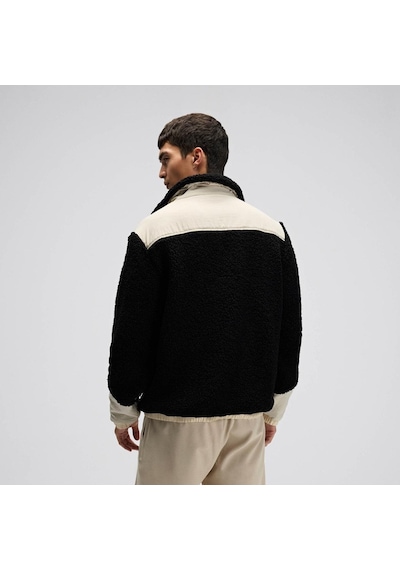 Ellesse Em511-bk Fermuarlı Polar Erkek Mont - Bej / Siyah Bej - Siyah