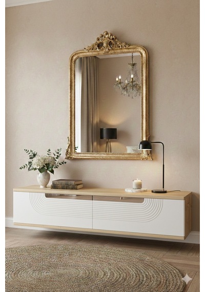 Da1202dbs Meyra Dresuar Ve Antre Rafı Safirmeşe-beyaz-silver 120cm Safirmeşe - Beyaz - Gümüş Da1202dbs Meyra Dresuar Ve Antre Rafı Safirmeşe-beyaz-silver 120cm Safirmeşe - Beyaz - Gümüş