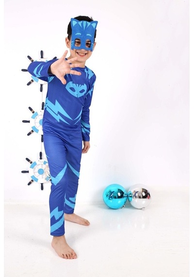 Pijamaskeliler Kedi Çocuk Kostümü Maskeli Pjmasks Kedi Çocuk