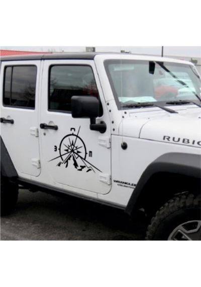 Pusula, 2 Adet, Dağ Off Road Oto Sticker Araba Sticker