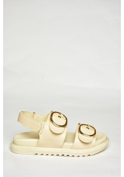 Fox Shoes U725092109 Bej Kadın Sandalet Bej