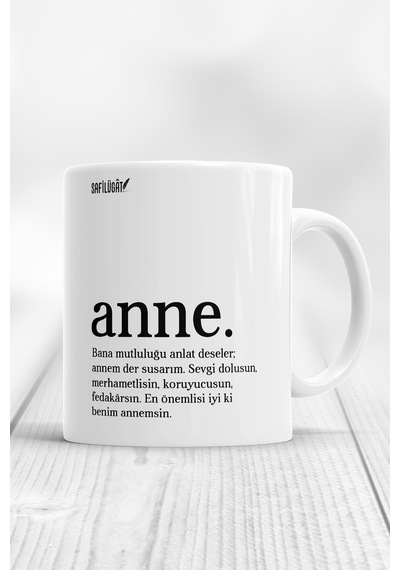 Anne 1 Kupa Bardak Beyaz