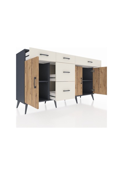 Kronos Konsol 2 Raflı 5 Çekmeceli 3 Kapaklı 176x59x99 Antrasit-çam/aytaşı Atlas Çam/aytası - Antrasıt Kronos Konsol 2 Raflı 5 Çekmeceli 3 Kapaklı 176x59x99 Antrasit-çam/aytaşı Atlas Çam/aytası - Antrasıt