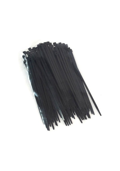 Tuarek Siyah Kablo Bağı & Plastik Kelepçe & Cırt Kelepçe 20cm 100 Adet