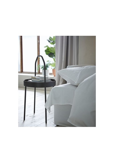 Ikea Burvık Yan Sehpa, Siyah, 38 Cm