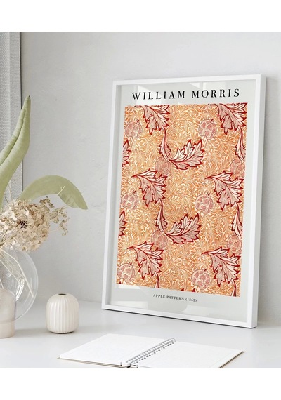 Çerçevesiz Poster William Morris Elme Deseni