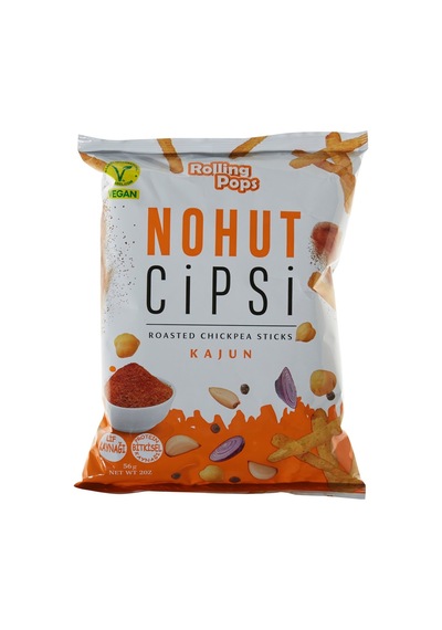 Rolling Pops Kajun Çeşnili Nohut Cipsi 56 G - Vegan, Yüksek Lif Ve Protein 8'li Avantaj Paketi Tarı
