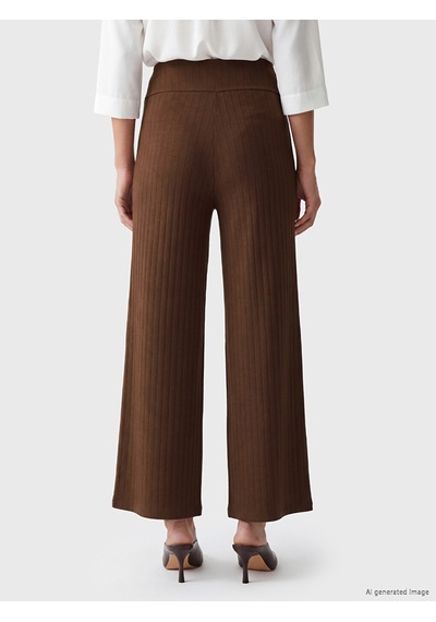 Lcw Everyday Kahverengi Beli Lastikli Soft Touch Kadın Kapri