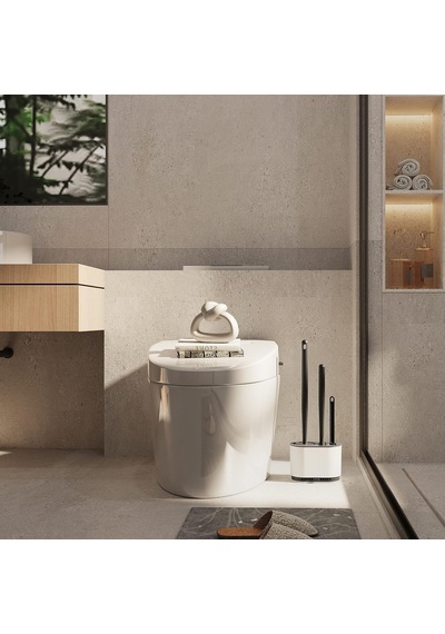 Tr Banyo İçin Tuvalet Fırçası Ve Tutucu Seti, Silikon Kıllı Esnek Tuvalet Kase Fırçası, Havalandırma Yuvaları Diğer