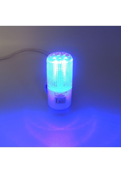 Kısa Led Gece Lambası 0,5W Tasarruflu Işıklı Fişli Düğmeli