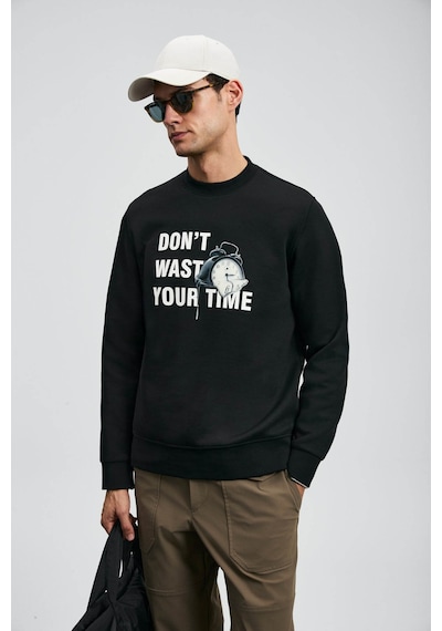 Lufian Henry Siyah Erkek Sweatshirt 112030173 Siyah