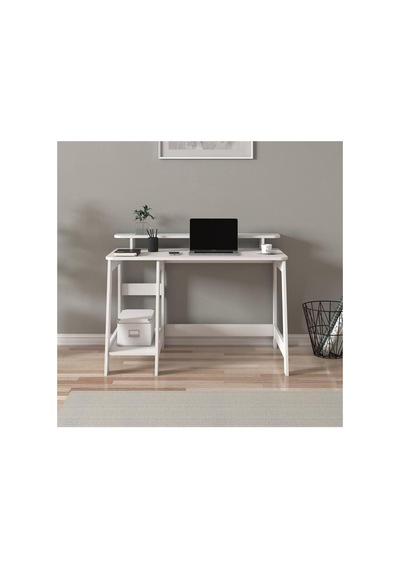 Tr Country Ergonomik Çalışma Masası, Modern Bilgisayar Masası - Beyaz Diğer